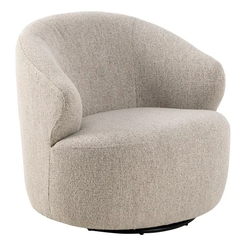 Otočné dizajnové relaxačné kreslo Westport béžové