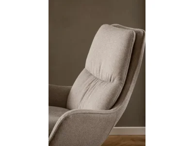 Detail produktu Otočné kreslo Bosley relaxačné béžové/čierne II