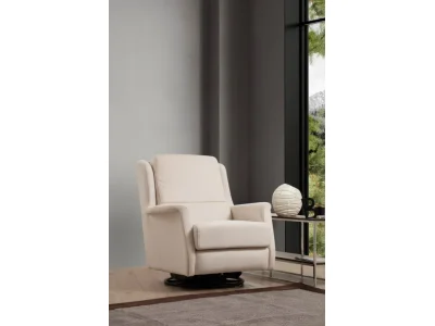 Otočné kreslo Costor biele