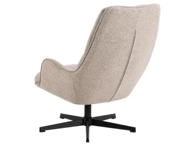 Detail produktu Otočné relaxačné kreslo Bosley béžové/čierne