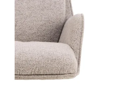 Detail produktu Otočné relaxačné kreslo Bosley béžové/čierne