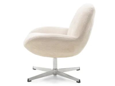 Detail produktu Otočné relaxačné kreslo LUNNO béžové