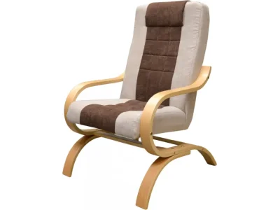 Pohupovacie kreslo Jola z masívu hnedo-béžové/buk