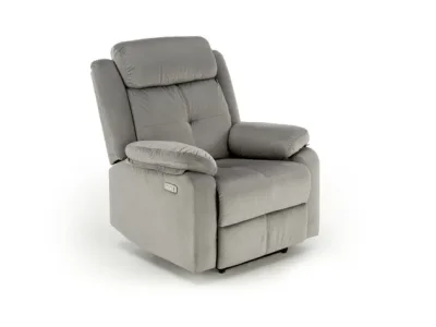 Detail produktu Polohovacie kreslo Loris popolavo sivé