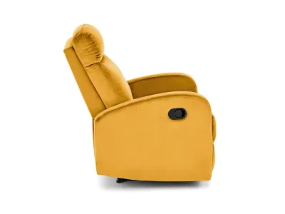 Detail produktu Polohovacie kreslo WONDER s funkciou hojdania horčicové