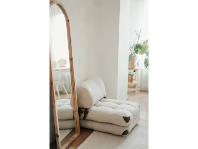 Detail produktu Rozkladacie kreslo Kadife Teddy krémové