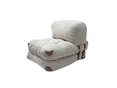 Rozkladacie kreslo Kadife Teddy sivé