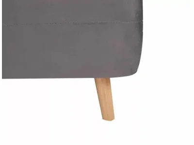 Detail produktu Rozkladacie kreslo SPIKE zamatové sivé