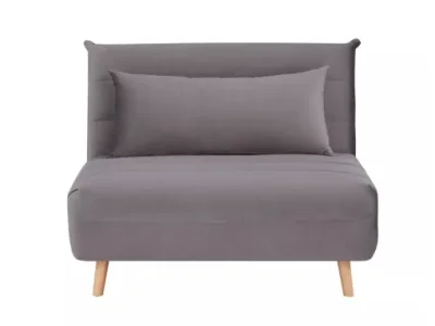 Detail produktu Rozkladacie kreslo SPIKE zamatové sivé