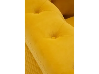 Detail produktu Zamatové kreslo Emy horčicové