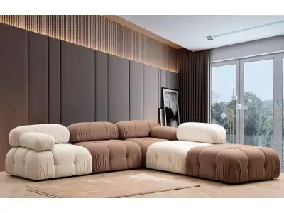 Detail produktu Modul pohovky Bubble bouclé - výber z 8 prevedení