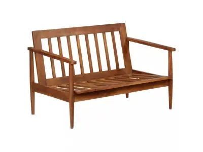 Detail produktu Dvojmiestna pohovka pravá koža / drevo Dekorhome