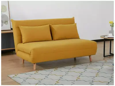 2-miestná pohovka Spike 147 cm horčicovo žltá