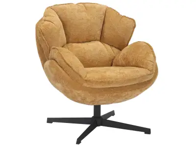 Otočné kreslo Betty horčicové