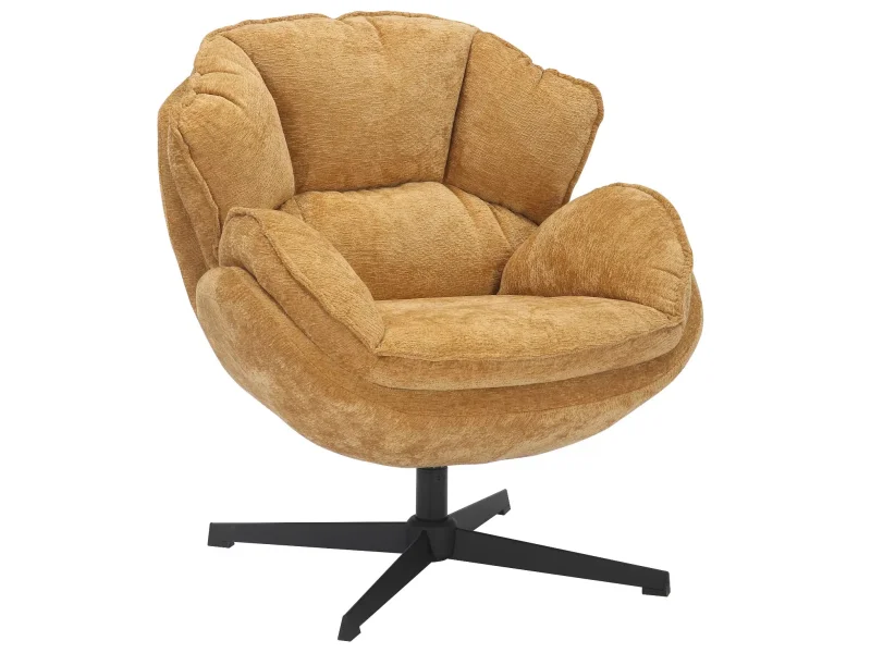 Otočné kreslo Betty horčicové