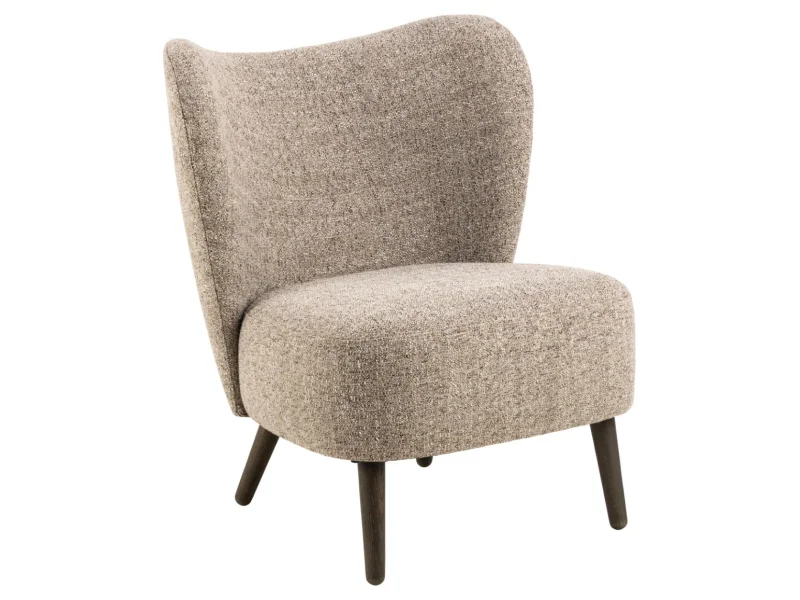 Dizajnové relaxačné kreslo Elmont mocca