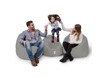 Detail produktu Záhradný sedací vak Lyzi 100x20 cm/ 65x65 cm sivý