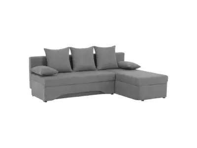 Detail produktu KONDELA Polaris New L/P rohová sedačka s rozkladom sivá