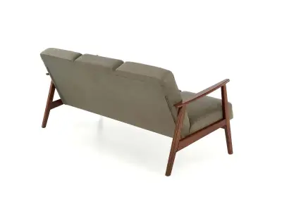 Detail produktu Trojmiestna pohovka z masívu MILANO 175 cm olivová/orech