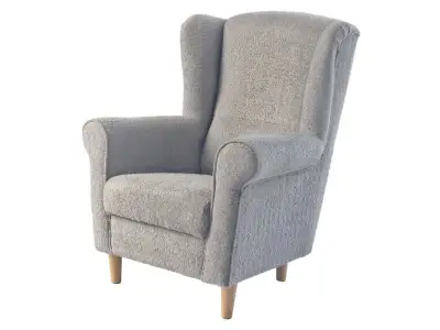 Detail produktu KONDELA Charlot kreslo (ušiak) sivá / buk