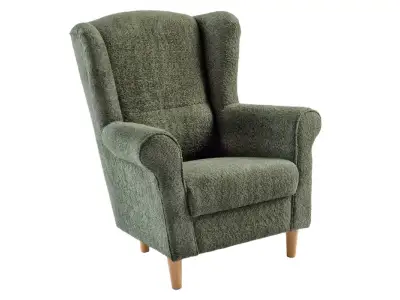 Detail produktu KONDELA Charlot kreslo (ušiak) zelená / buk