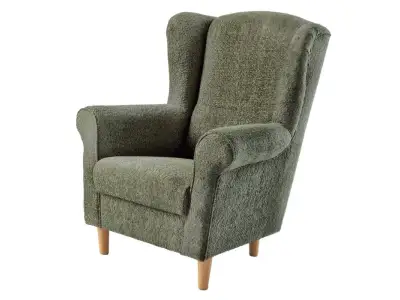 Detail produktu KONDELA Charlot kreslo (ušiak) zelená / buk