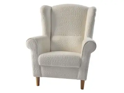 Detail produktu KONDELA Charlot kreslo (ušiak) smotanová / buk