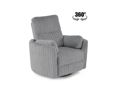 Rozkladacie polohovacie kreslo Pegas popolavo sivé