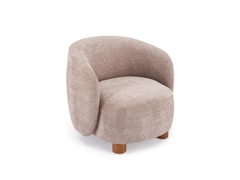 Čalúnené kreslo BAKER z masívu béžové