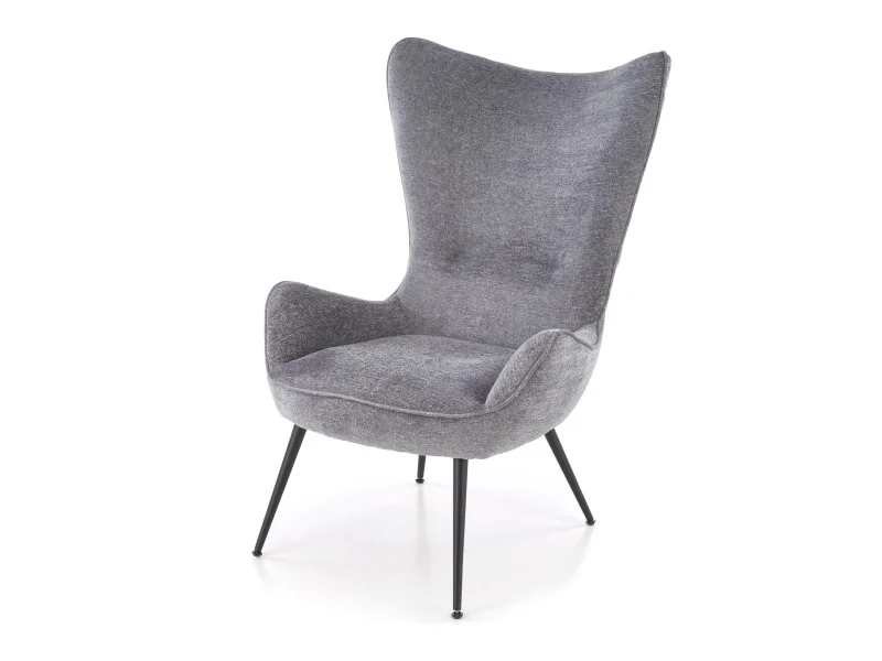 Dizajnové kreslo ušiak JUKON sivé