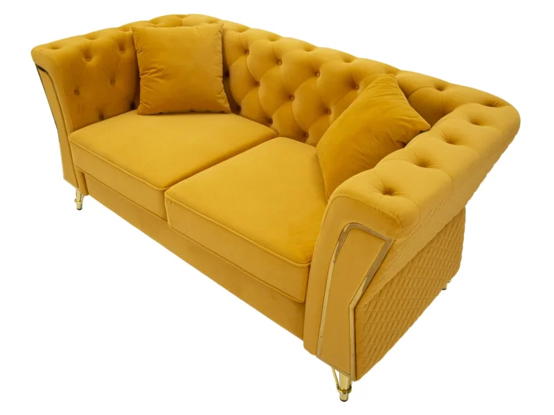 Dvojmiestna pohovka Emy 162 cm horčicová