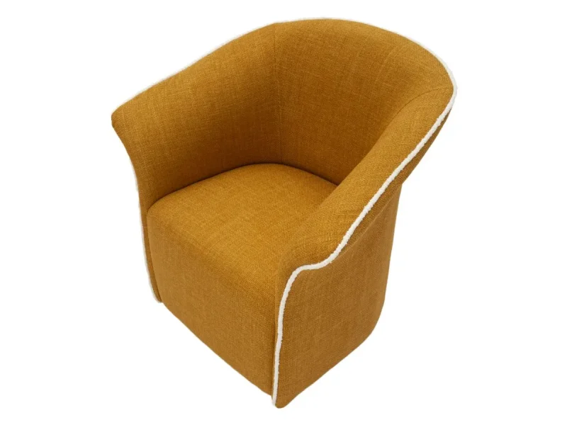 Otočné kreslo Senape Siena horčicové